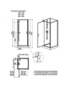 CABINE IZIGLASS2 PP 90X90 VS LEDA L11IZP00901 2