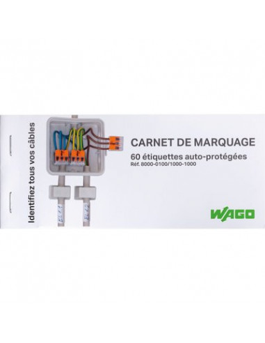 CARNET DE MARQ 60 ETIQ A WAGO 8000-100