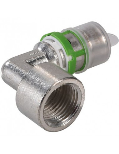 Coude laiton multicouche à visser Femelle VI F15/21-16 ETAME COMAP 7090GW1612