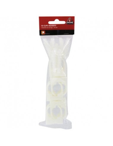 CLIP OUVERT DIA.25 (10 pièces) DHOME ECP-25