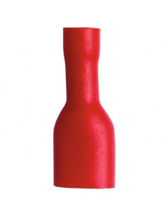 COSSE ISOL FEM BLEU 6,35MM (10 pièces) DHOME FDFD 2-250 2