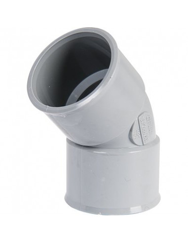 COUDE PVC 45° FF 40 NICOLL CH44