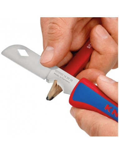 COUTEAU ÉLECTRICIEN RETRACT KNIPEX 16 20 50 SB