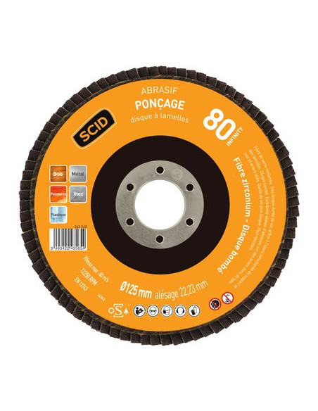 DISQUE LAMELLE ZIRC D125 G80 SCID 30450INF