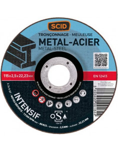 Disque à tronçonner Métaux Pro 230X2.5mm SCID 0186 2