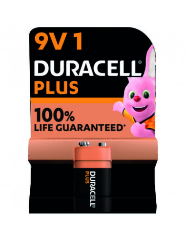 DURACELL PLUS 100% 9V X1 DURACELL 5000394142190