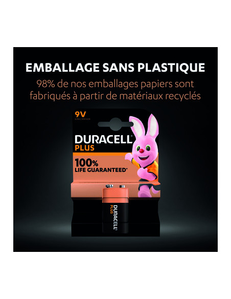 DURACELL PLUS 100% 9V X1 DURACELL 5000394142190
