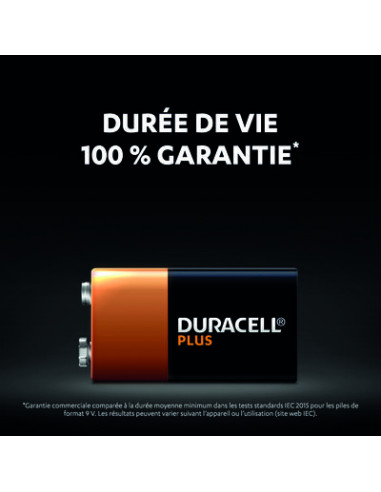 DURACELL PLUS 100% 9V X1 DURACELL 5000394142190