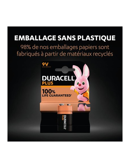 DURACELL PLUS 100% 9V X1 DURACELL 5000394142190