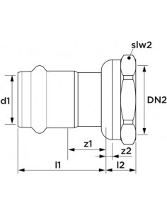 ECROU TOURNANT M20X1.5 D14 AALBERTS INTEGRATED PIPING SYSTEMS 6675295 2