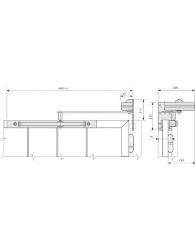 FERME PORTAIL 620 - NOIR STREMLER DC620G--9004