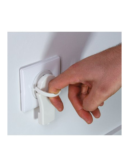 FICHE EXTRA PLATE 16A DHOME KF-GRC-03 CREAM WHITE
