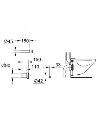 GARNITURE DE RACCORDEMENT GROHE 37311K00