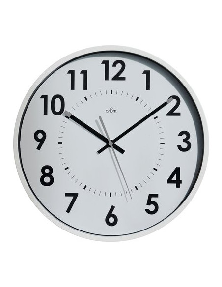 HORLOGE SILENCIEUSE D30CM BLC ORIUM 11247