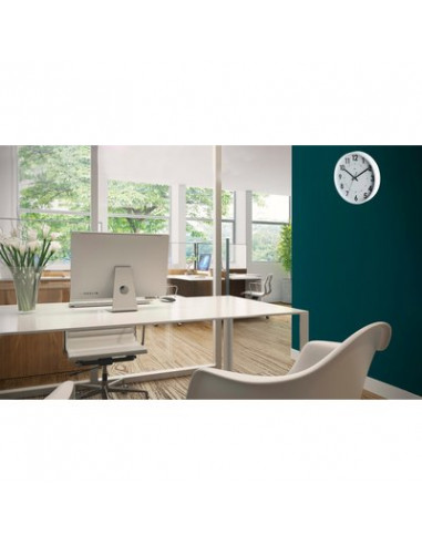 HORLOGE SILENCIEUSE D30CM BLC ORIUM 11247