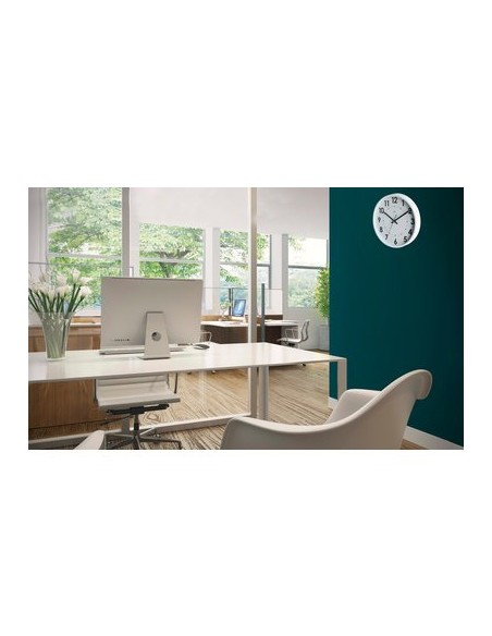 HORLOGE SILENCIEUSE D30CM BLC ORIUM 11247