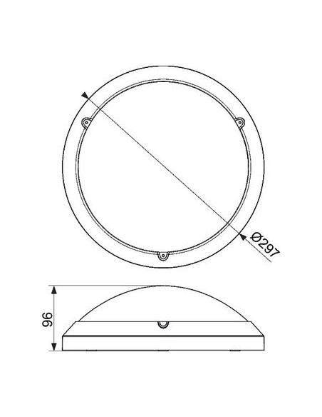 HUB.SHELTER 2800LM 3000K DHOME XBH3130R