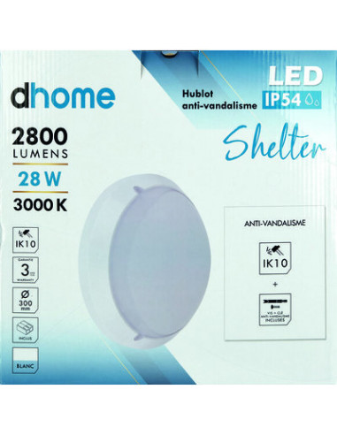 HUB.SHELTER 2800LM 3000K DHOME XBH3130R