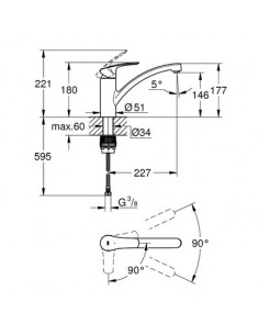 MIT EVIER EUROSMART GROHE PRO 32221003 2