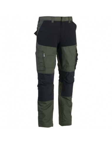 PANTALON HECTOR KAKI/NOIR T50 HEROCK 23MTR1803DK-50