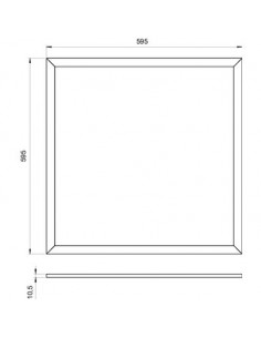 PAVE LED PRISM IP20 4000K DHOM DHOME LED PANEL 32W 2