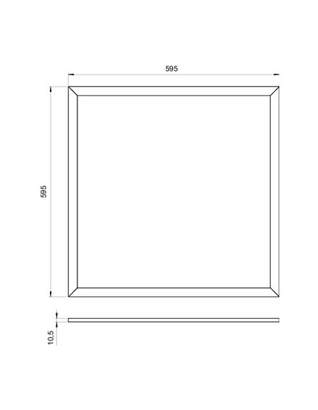 PAVE LED PRISM IP44 4000K DHOM DHOME LED PANEL IP 32W