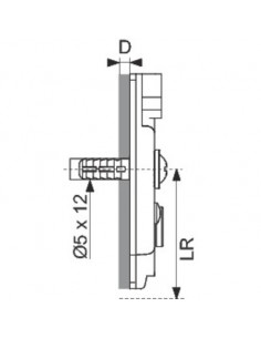 PLAQUE CRUCIF. VIS SP. 1,5MM HETTICH 9071656 2