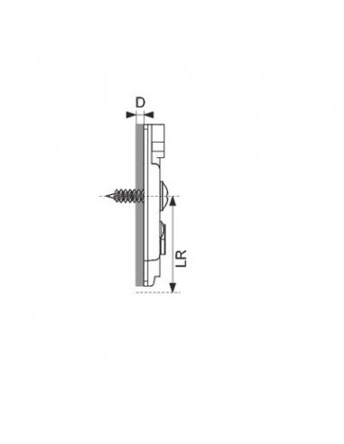 PLAQUE CRUCIF. VIS PAN. 1,5MM HETTICH 9071671