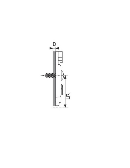 PLAQUE CRUCIF. VIS PAN. 1,5MM HETTICH 9071671