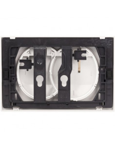 PLAQUE DELTA20 DBLE BLANC GEBERIT 115.100.11.5 2