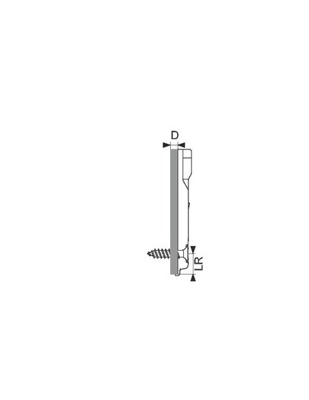 PLAQUE FACE-FRAME À VIS Ø4X20 HETTICH 9090882