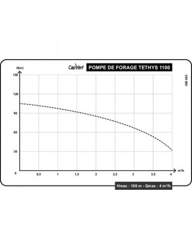 POMPE DE FORAGE TETHYS 1100 CAP VERT 4SNM 2/12 (A)