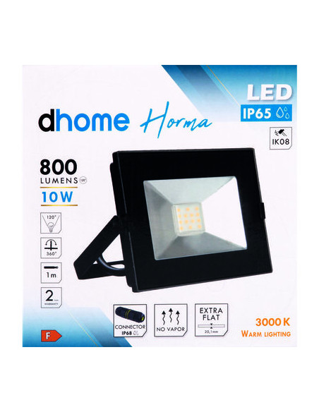 PROJ EXTER HORMA 10W 3000K DHOME BQ-FLT-10W-IC