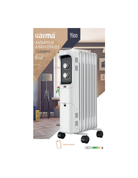 RADIATEUR HUILE 1500W VARMA CY51BB-7 1 500 W
