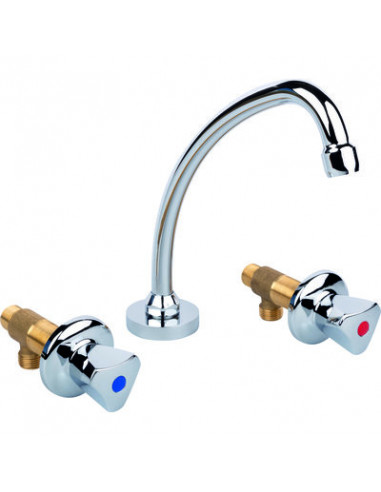 ROBINET EVIER 3 TROUS BEC GO183M10