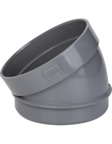 SECTEUR COUDE PVC 30° D100 NICOLL ST3