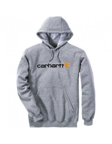 SWEAT CAPU LOGO GRIS CHINE S CARHARTT S1100074034S