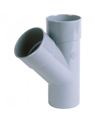 TE CULOTTE PVC 45° FFM 50 NICOLL BJ14