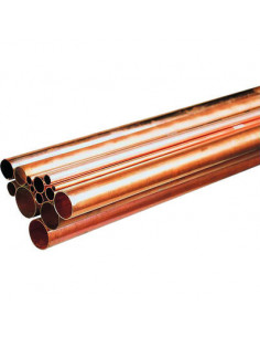 Tube cuivre en barre  1/2 Dur D.28mm 4M