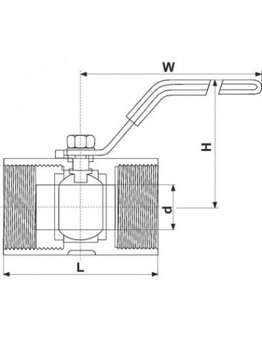 VANNE SPH INOX MONOBL PR 1/4 SFERACO 708002