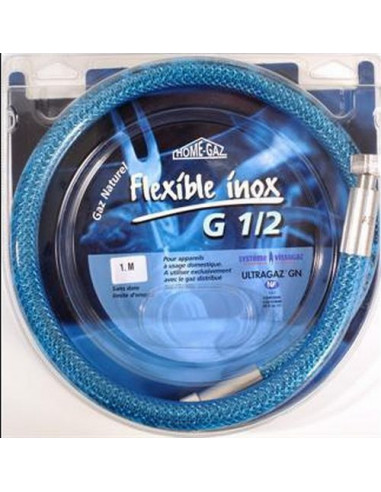 FLEXIBLE INOX GAZ NAT 1.00 M - SANS DATE HOME GAZ 44291