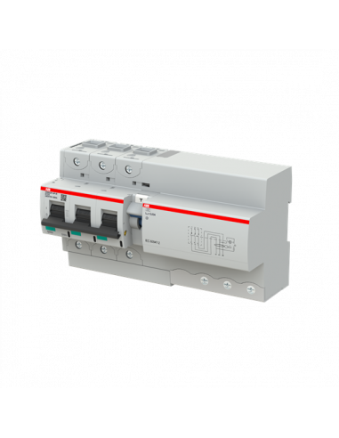 Disjoncteur Différentiel DS800P 3P 125A Cbe K 30mA Type A-APR immunisé 2CCG001345R0001 ABB G151818