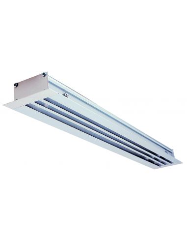 Diffuseur linéaire soufflage 3 fentes alu anodisé avec registre ALD623 900mm ALDES 11051767