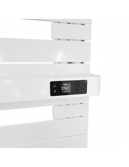 RADIATEUR SÈCHE-SERVIETTES CLASSIQUE MAT À GAUCHE 500W BLANC BRILLANT THERMOR 483254