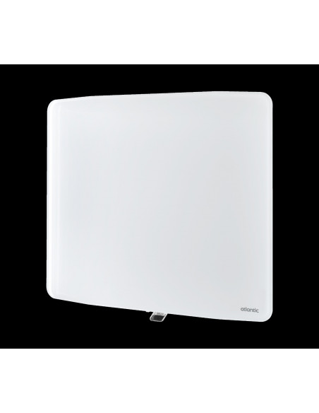 Radiateur verre connecté Verali horizontal 1000W blanc brillant ATLANTIC 507653