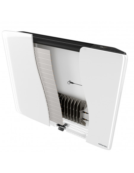 Radiateur verre connecté Verali horizontal 1000W blanc brillant ATLANTIC 507653