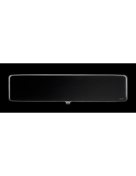 Radiateur verre connecté Verali plinthe 1500W noir brillant ATLANTIC 507664