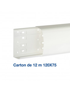Carton de 12 mètres de conduit de climatisation CND 120x75 1 compartiment blanc IBOCCO B68120