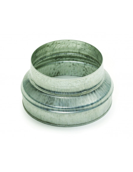 RCC galvanisé 100/ 80 mm réduction conique concentrique emboutie ALDES 11093500