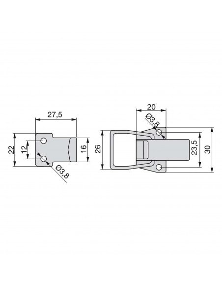 Fermetures tenseur pour meubles EMUCA 1015505